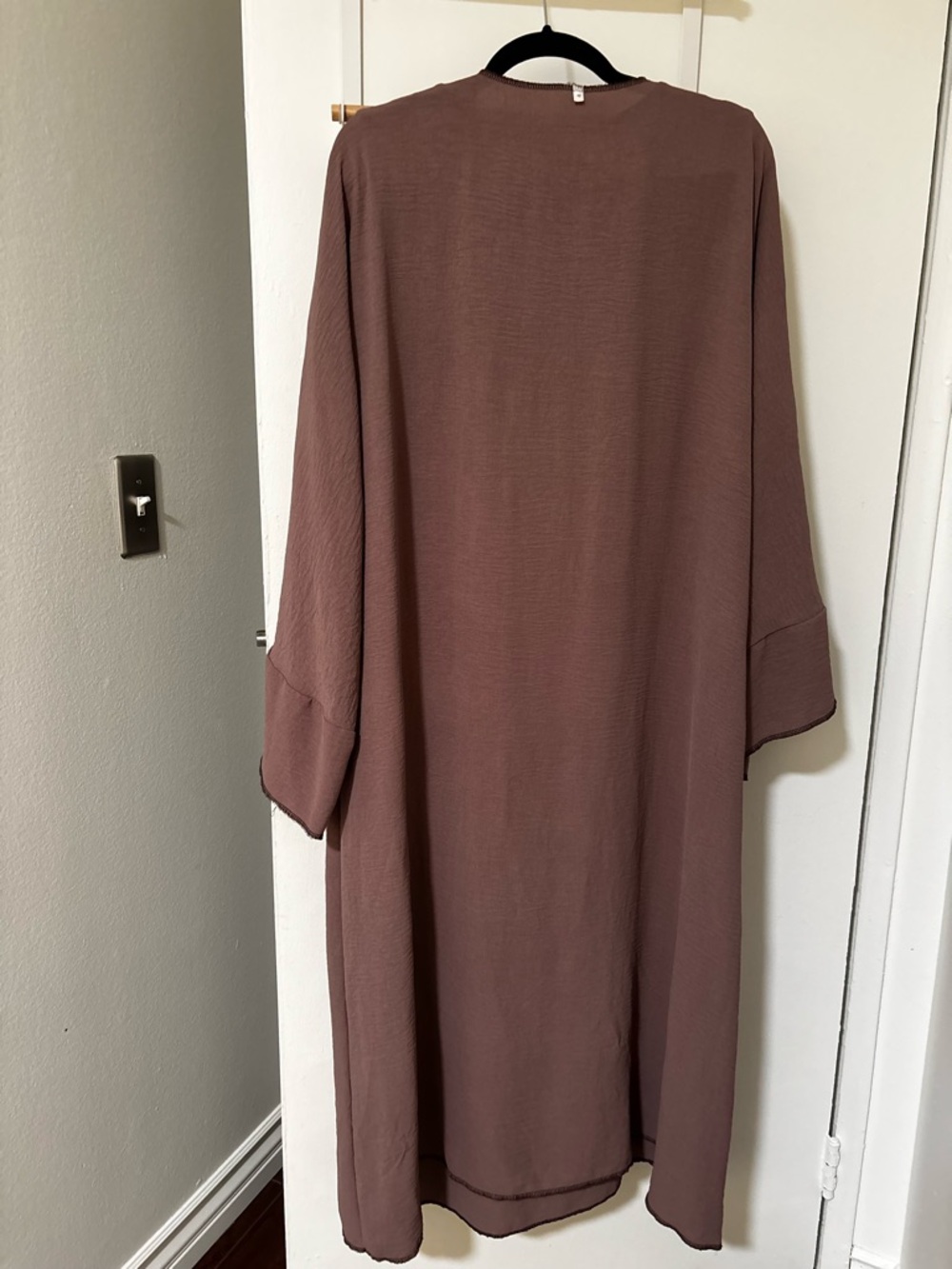 3 piece dress, abaya and scarf Lightweight - Dusty Mauve - Picture 6 of 9